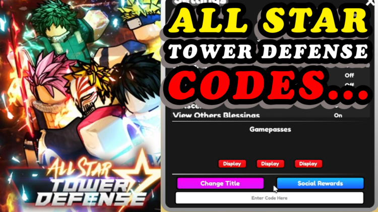 All Star Tower Defense codes