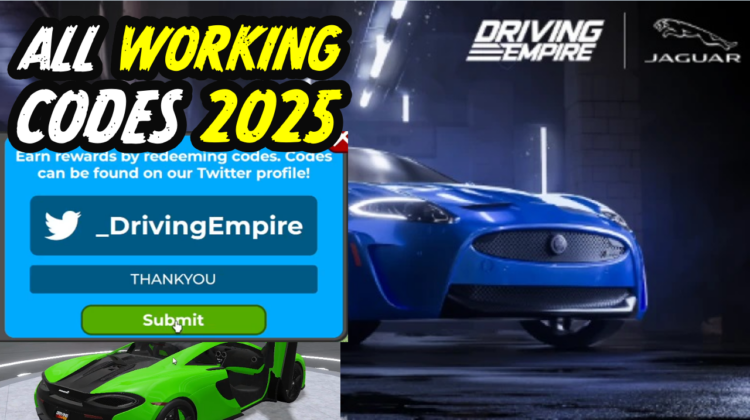 Driving Empire Codes January 2025