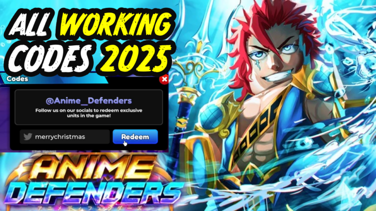 Anime Defenders Codes January 2025