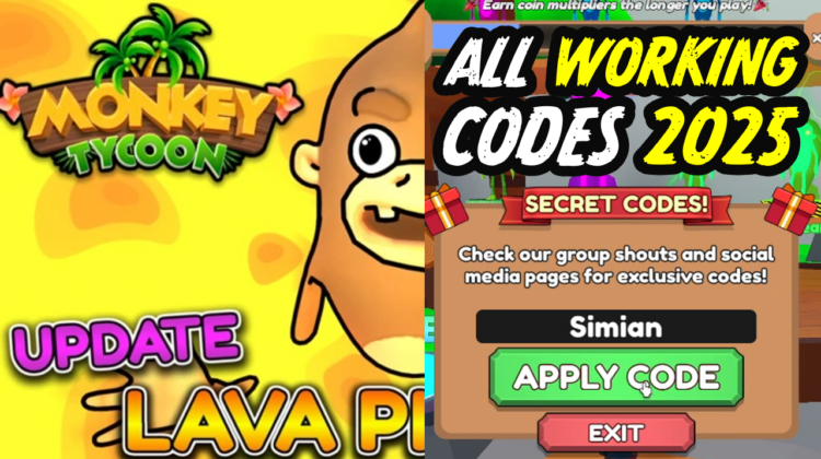 Monkey Tycoon Codes January 2025