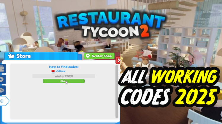 Restaurant Tycoon 2 Codes January 2025