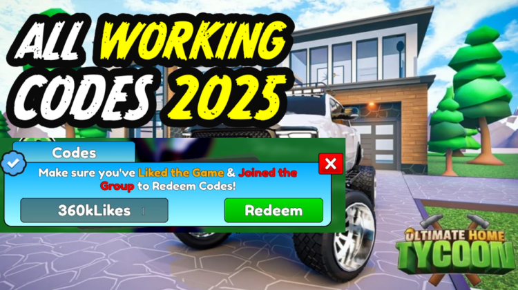 Ultimate Home Tycoon Codes January 2025