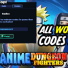 Anime Dungeon Fighters Codes February 2025