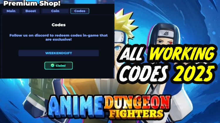 Anime Dungeon Fighters Codes February 2025