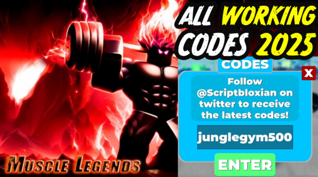 Muscle Legends Codes February 2025