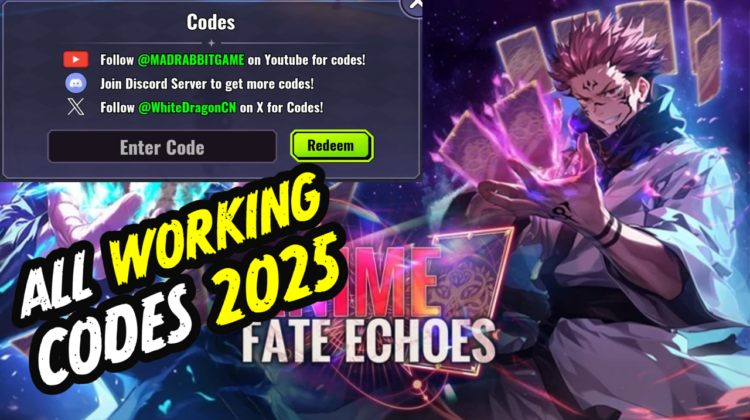 Anime Fate Echoes Codes February 2025