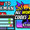 Stickman TD Codes February 2025