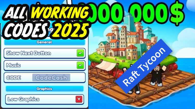 Raft Tycoon Codes March 2025