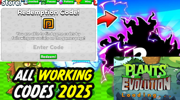 Plants Evolution Codes April 2025