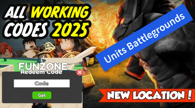 Units Battlegrounds Codes April 2025