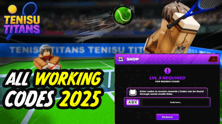 Tenisu Titans Codes May 2025