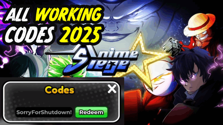 Anime Siege Codes May 2025
