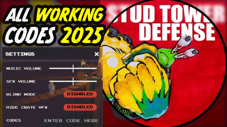 Stud Tower Defense Codes May 2025
