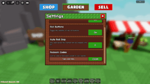 How to Redeem Garden RNG Codes