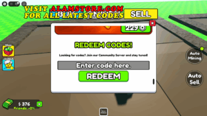 How to Redeem Grow Mine Codes in Roblox