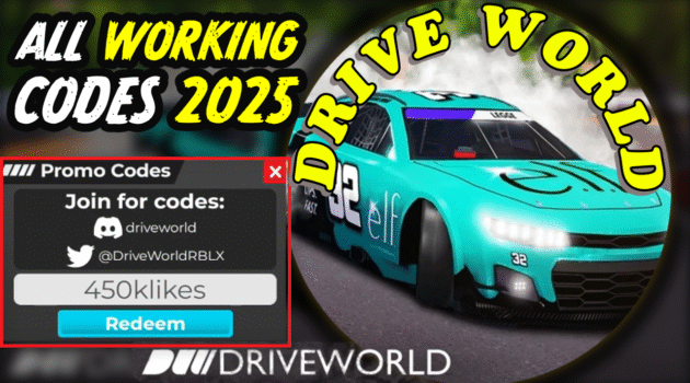 Drive World Codes June 2025