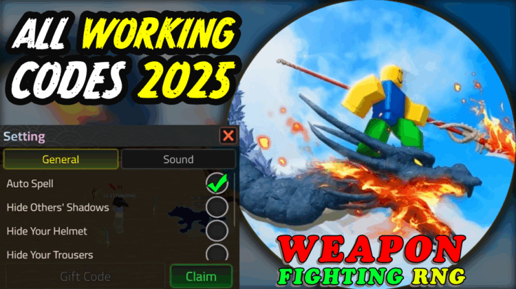 Weapon Fighting RNG Codes June 2025