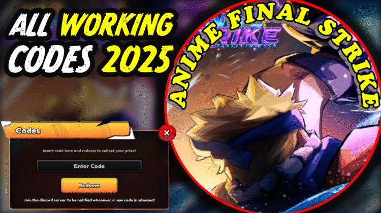 Anime Final Strike Codes July 2025