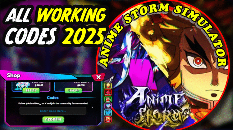 Anime Storm Simulator Codes July 2025