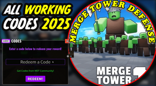 Merge Tower Defense Codes July 2025