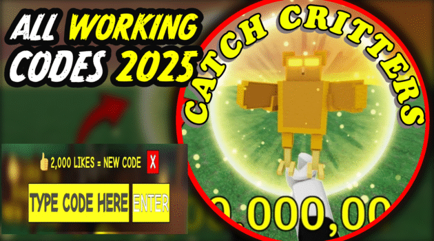 Catch Critters Codes August 2025