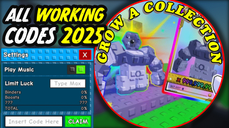 Grow a Collection Codes August 2025