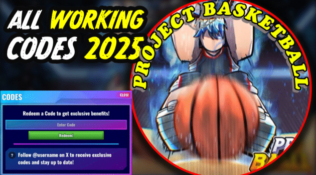 Project Basketball Codes August 2025