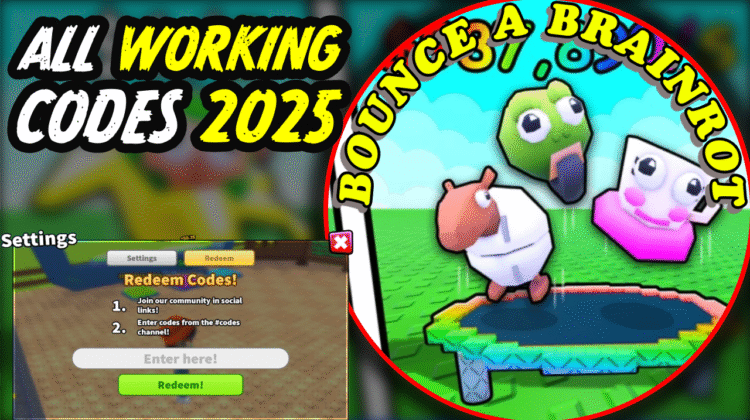 Bounce A Brainrot Codes August 2025