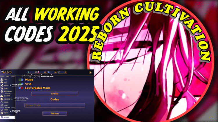 Reborn Cultivation Codes September 2025