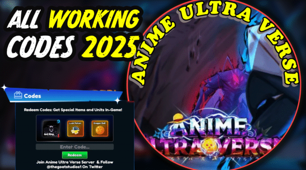 Anime Ultra Verse Codes September 2025