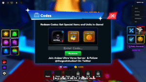 How to Redeem Anime Ultra Verse Codes