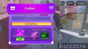 How to Redeem Baddies Codes