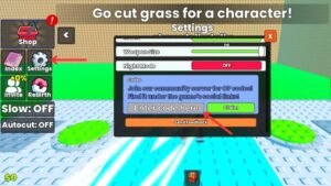 How to Redeem Cut Grass for Anime Characters Codes